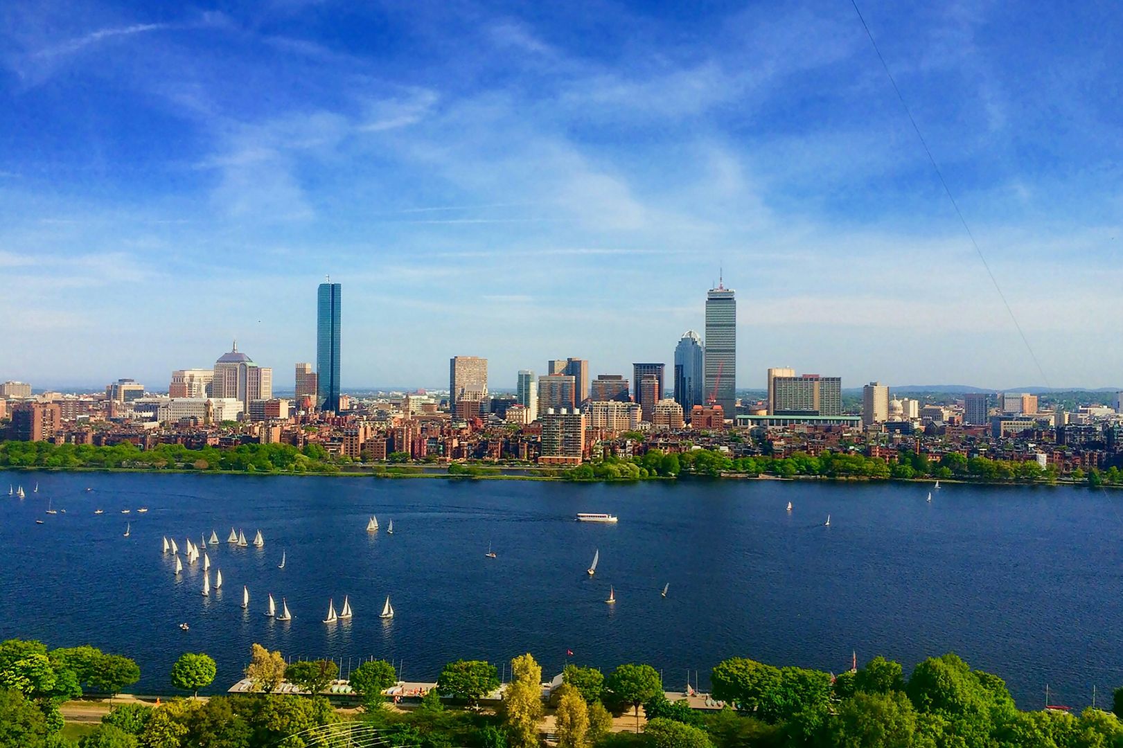 Boston skyline and Charles River